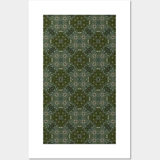 Green Pattern Posters and Art